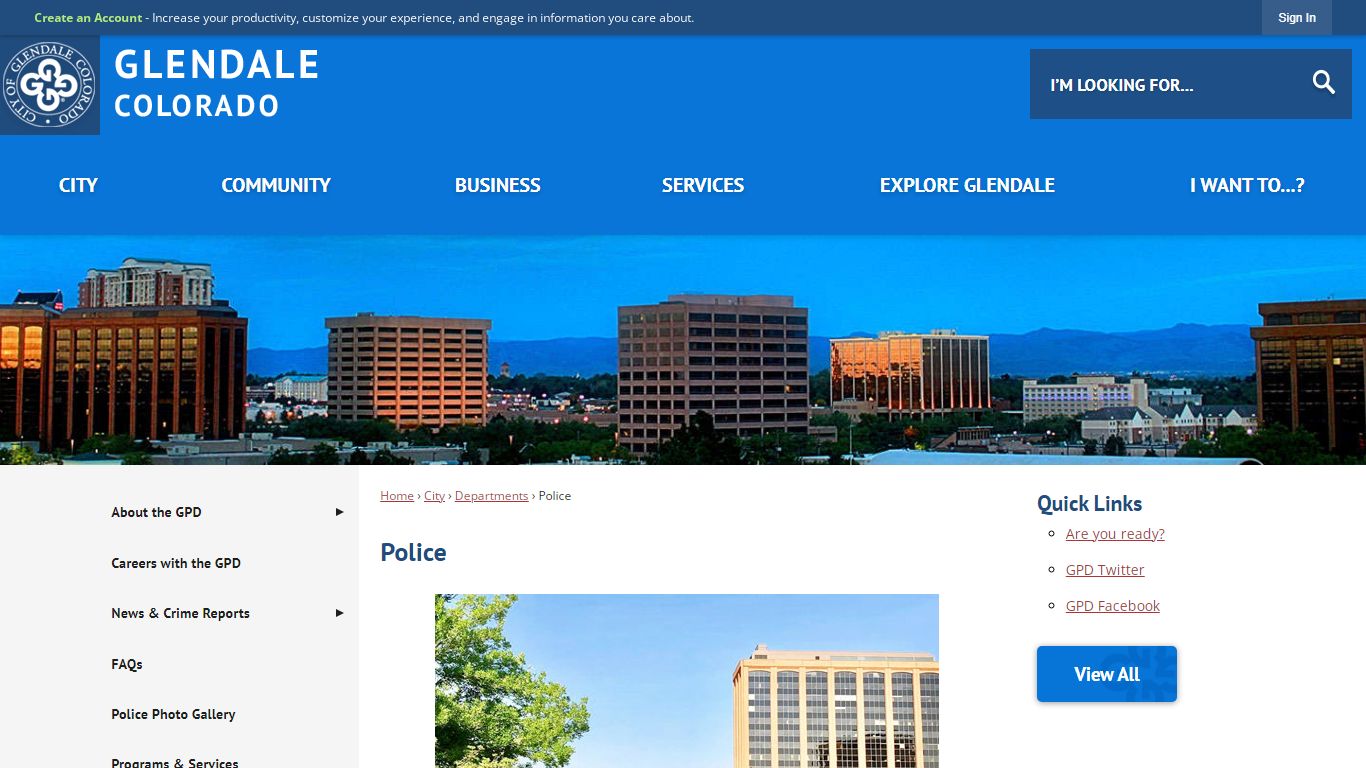 Police | Glendale, CO - Official Website